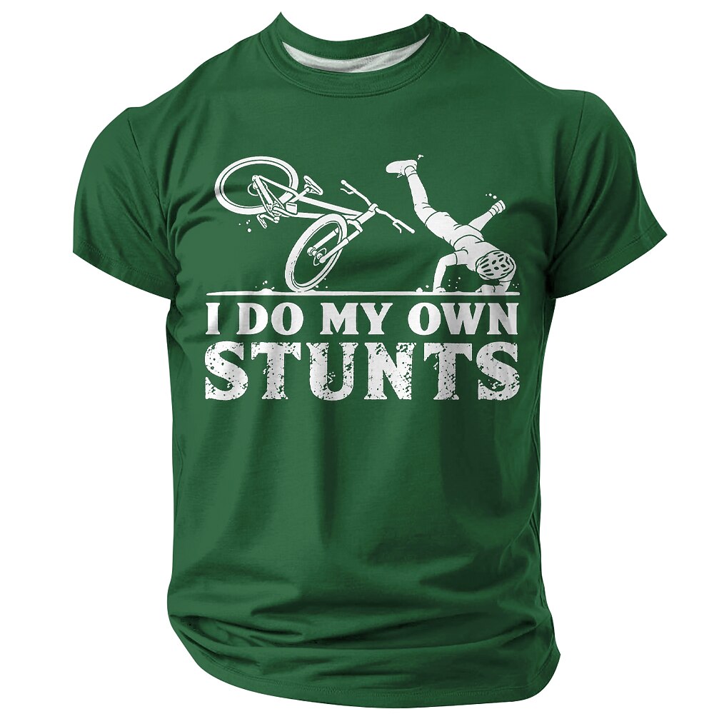 Old Man Road Rider Funny 3D Graphic Print Tee