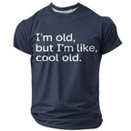 Classic Old Man Funny Quote Print Graphic Tee Shirt