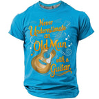 Sarcastic Old Guitarist Humor Graphic Shirt