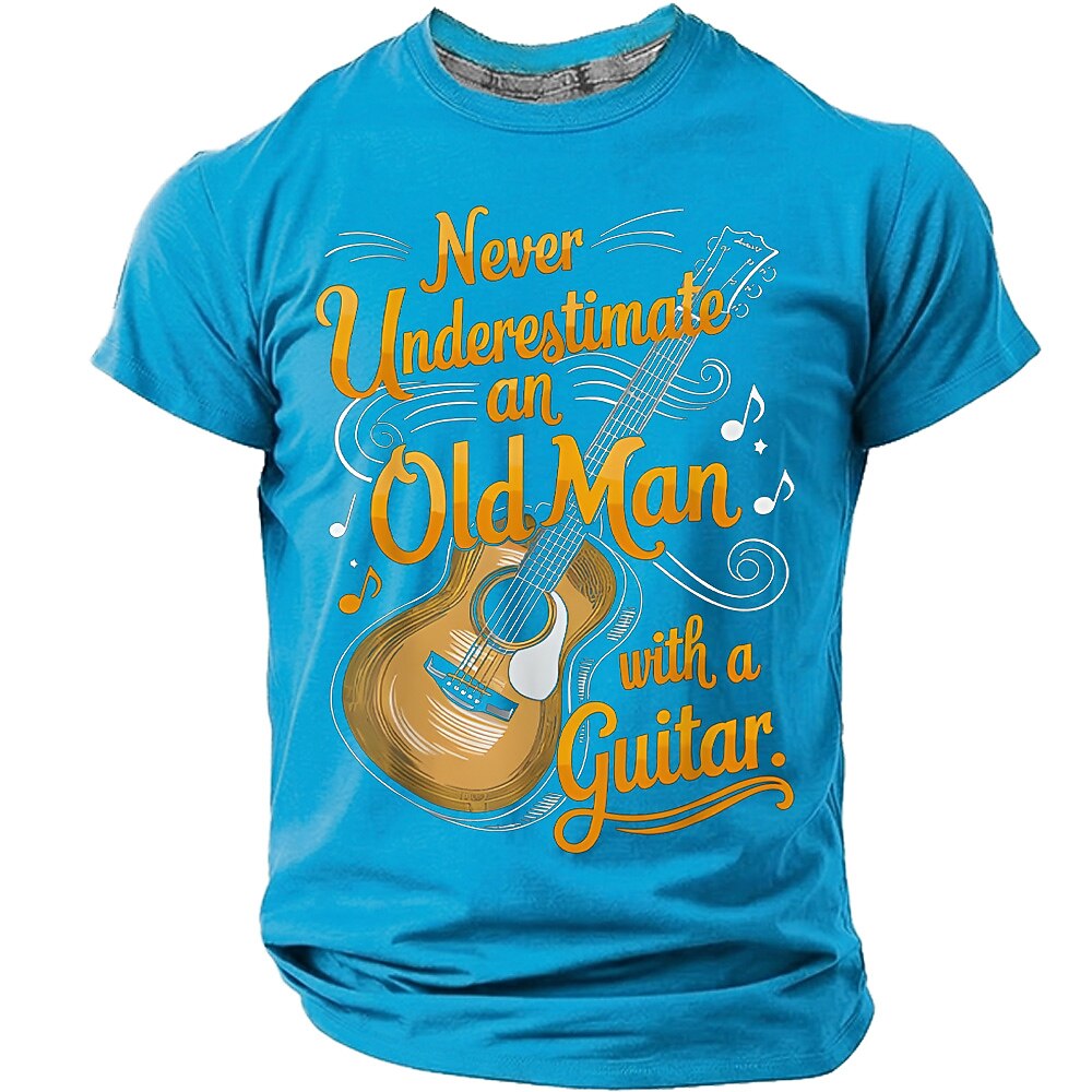 Sarcastic Old Guitarist Humor Graphic Shirt