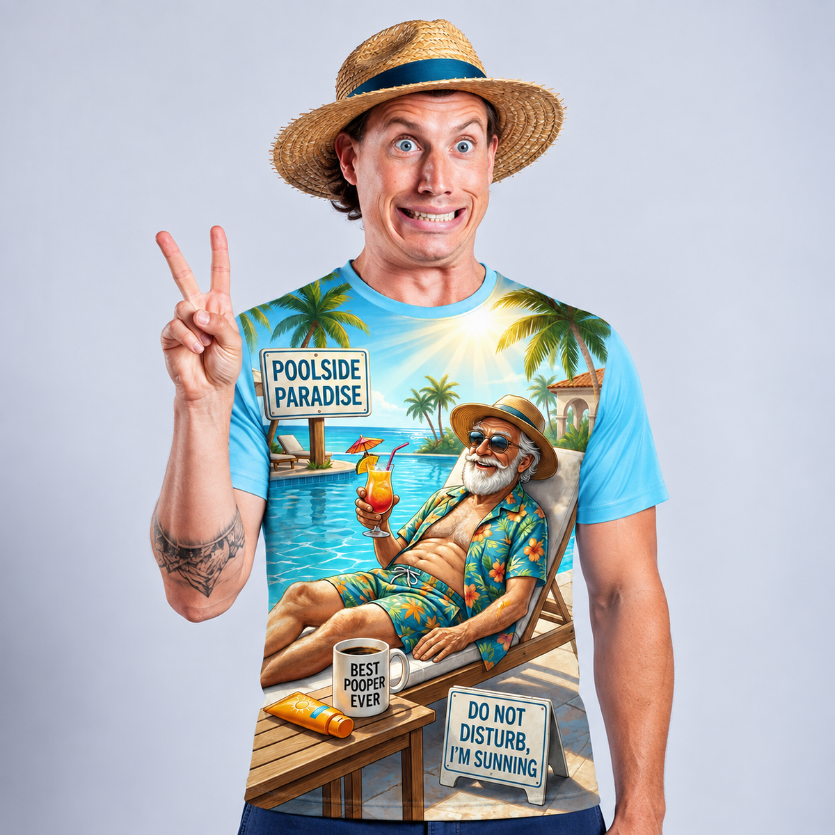 Legendary Old Man Beach Vacation Tee