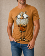 Funny Ombre Old Man 3D Street Graphic Tee