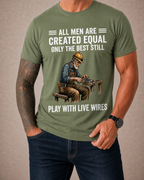 Live Wire Electrician Humor Graphic Shirt