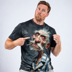Funny Old Man 3D Print Casual Graphic Tee Shirt