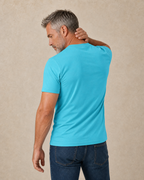 Ombre Funny Old Man Graphic Print Tee