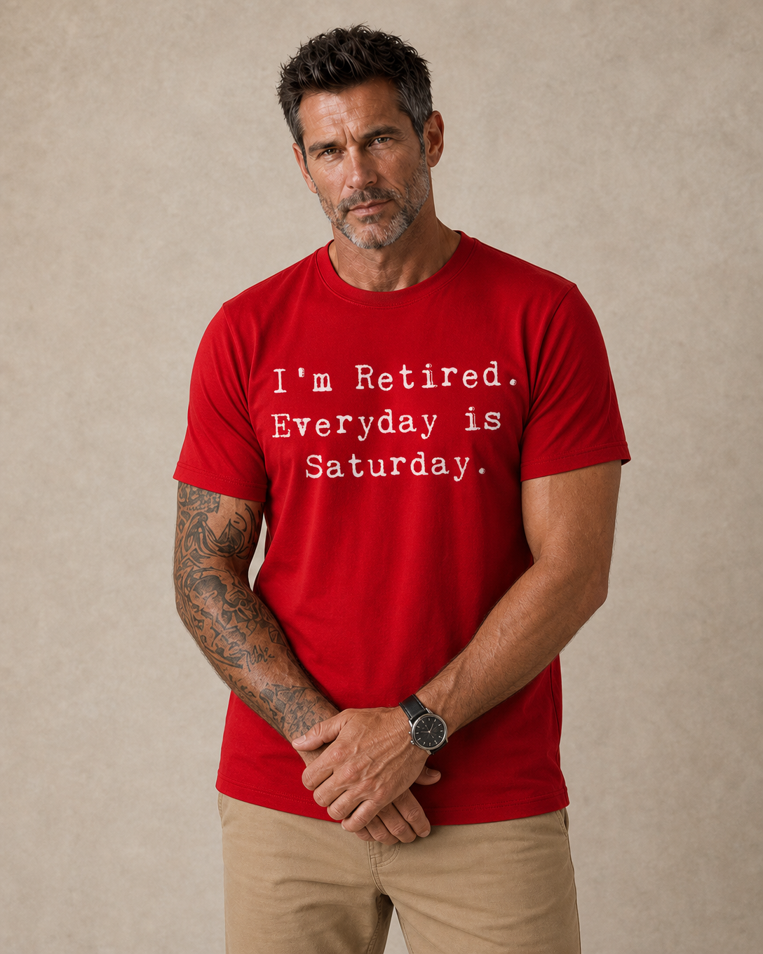 Everyday Saturday Retired Humor Graphic Shirt