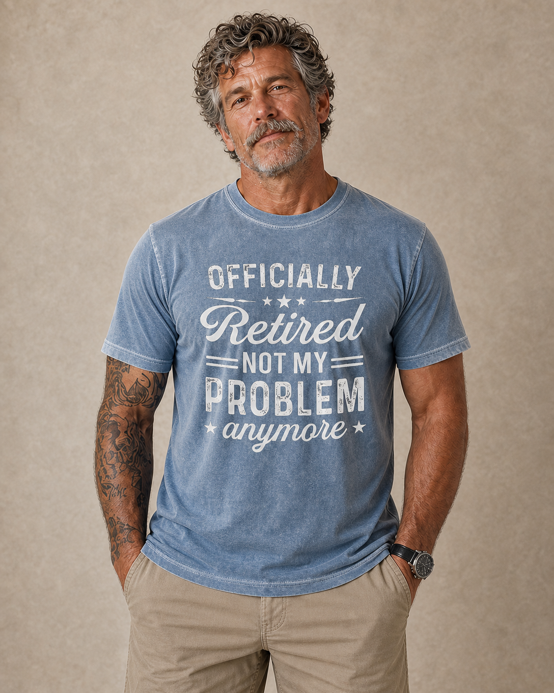 Officially Retired Not Problem Graphic Shirt