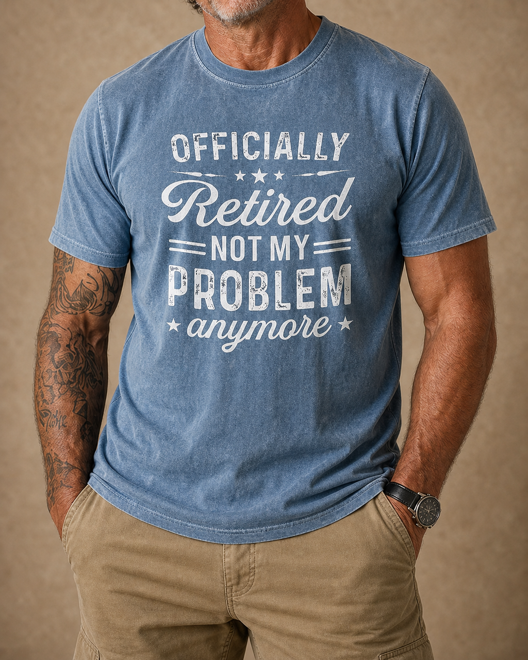 Officially Retired Not Problem Graphic Shirt