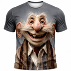 Ombre Old Man Legendary Graphic Print Tee