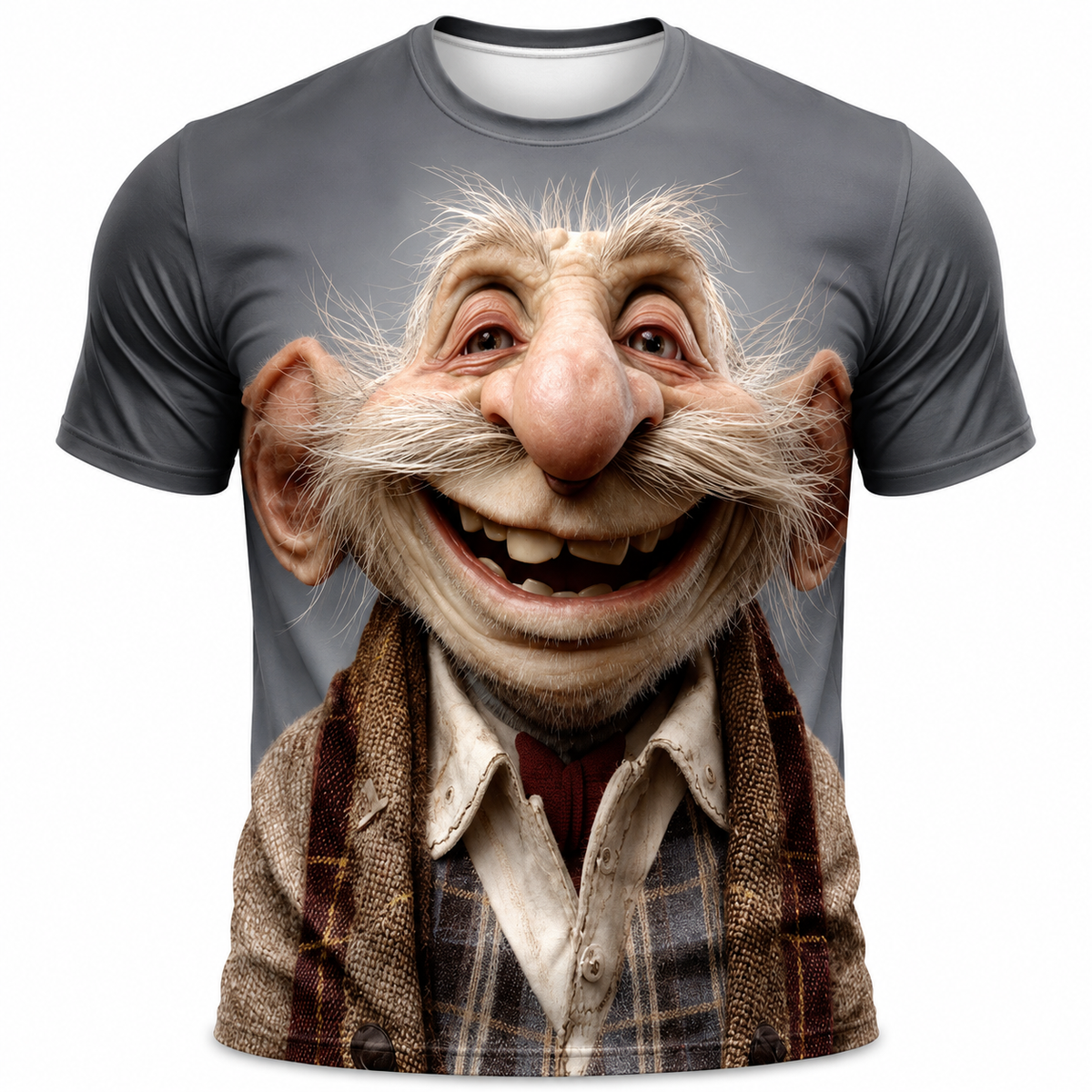 Ombre Old Man Legendary Graphic Print Tee