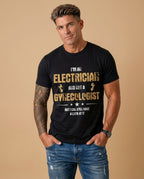 Electrician Work Humor Warning Graphic Tee