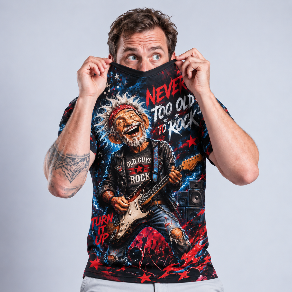 Legendary Old Man Guitar Graphic Tee