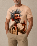 Funny Grandpa Beer Cheers Old Man Print T Shirt