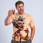 Funny Grandpa Beer Cheers Old Man Print T Shirt