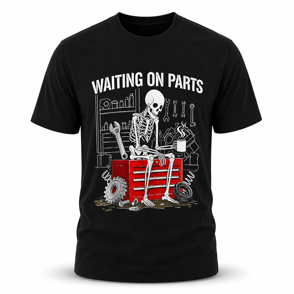 Skulls Tires Coffee Caffeine Funny Gear Graphic Tee
