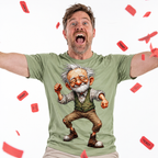 Funny Ombre Old Man Colorful 3D Graphic Tee