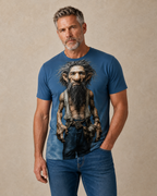 Legendary Ombre Old Man Graphic Print Tee