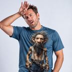 Legendary Ombre Old Man Graphic Print Tee