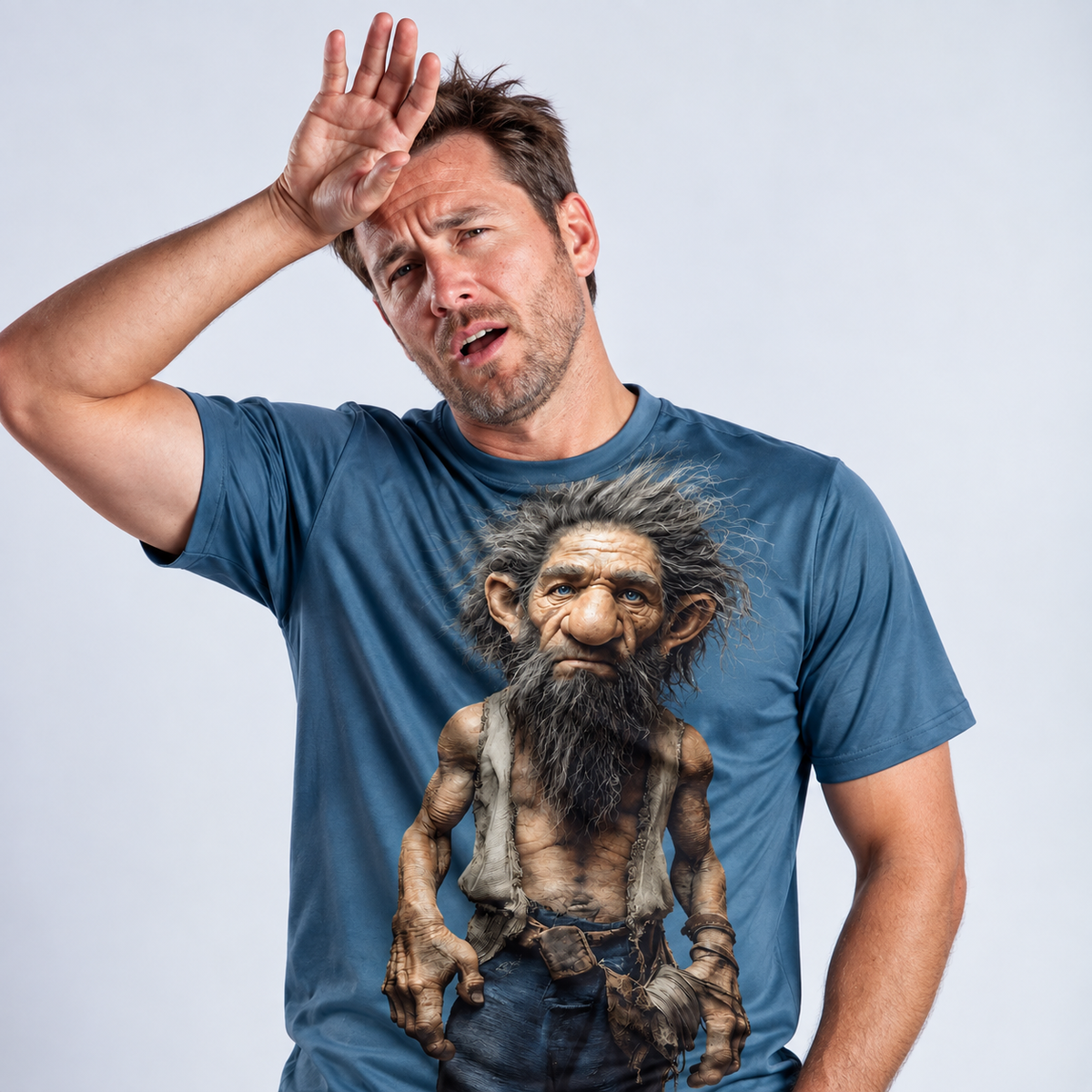 Legendary Ombre Old Man Graphic Print Tee