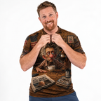 Vintage Classic Coffee Old Man Graphic Tee