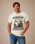 Funny Excavators Vintage Man Humor Graphic Quote Tee