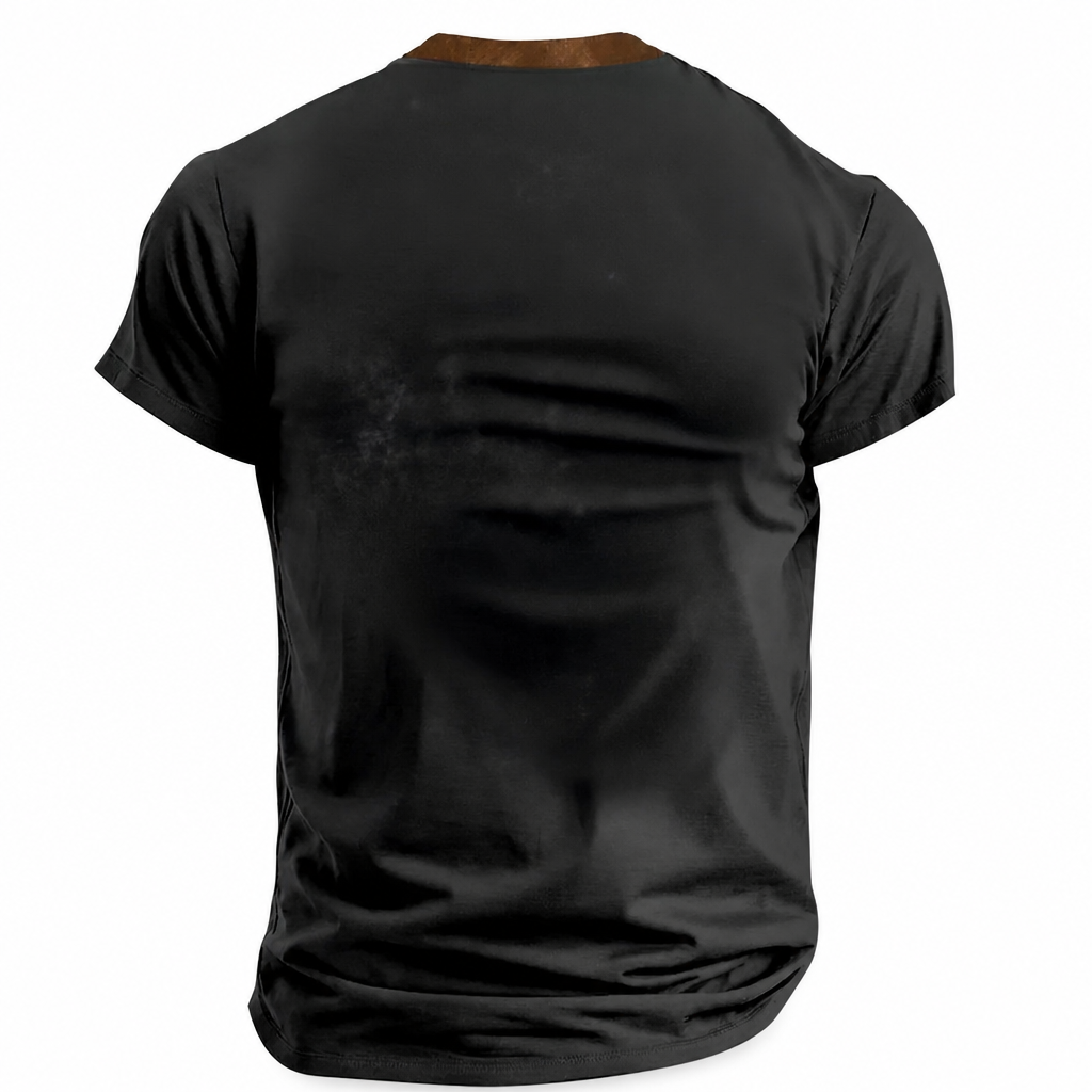 West Coast Chopper Motorcycle Garage Biker Graphic Henley Shirt