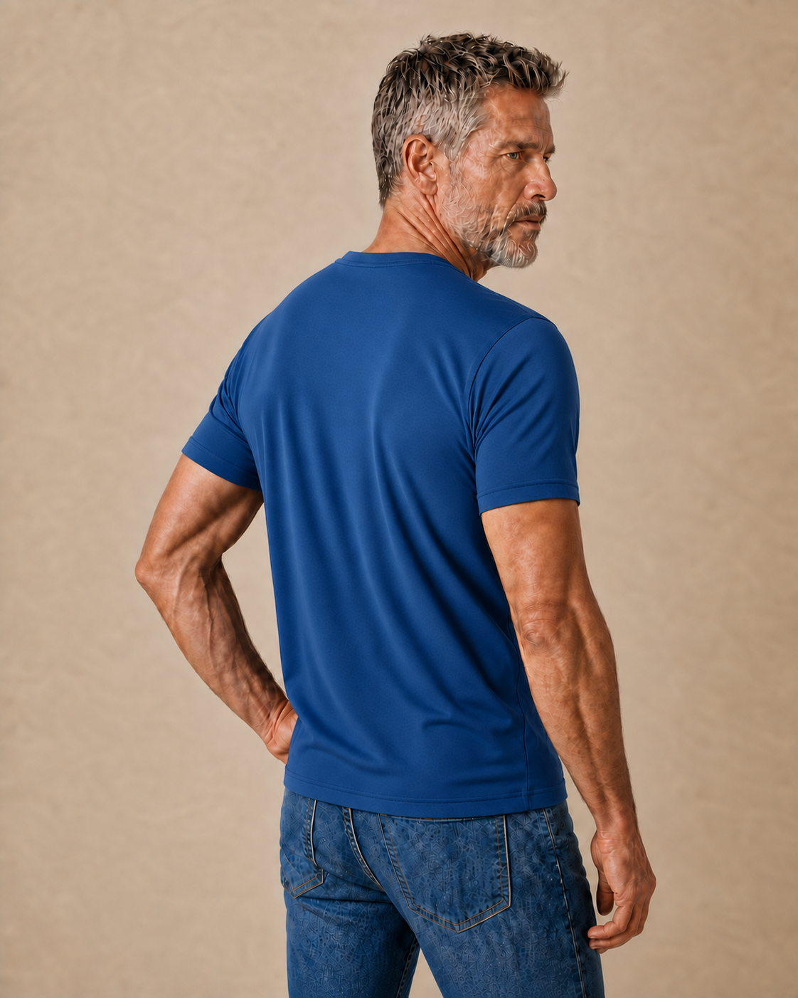 Legendary Ombre Old Man Graphic Print Tee