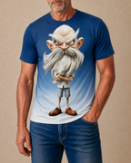 Legendary Ombre Old Man Graphic Print Tee