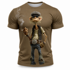 Ombre Old Man Graphic Legendary Print Tee