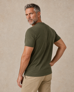 Legendary Old Man Army Green 3D Graphic Print Tee