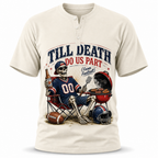 Retro Vintage Sport Inspired Casual Short Sleeve Henley Shirt