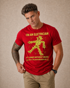 Electrician Breaker Dance Warning Graphic Shirt