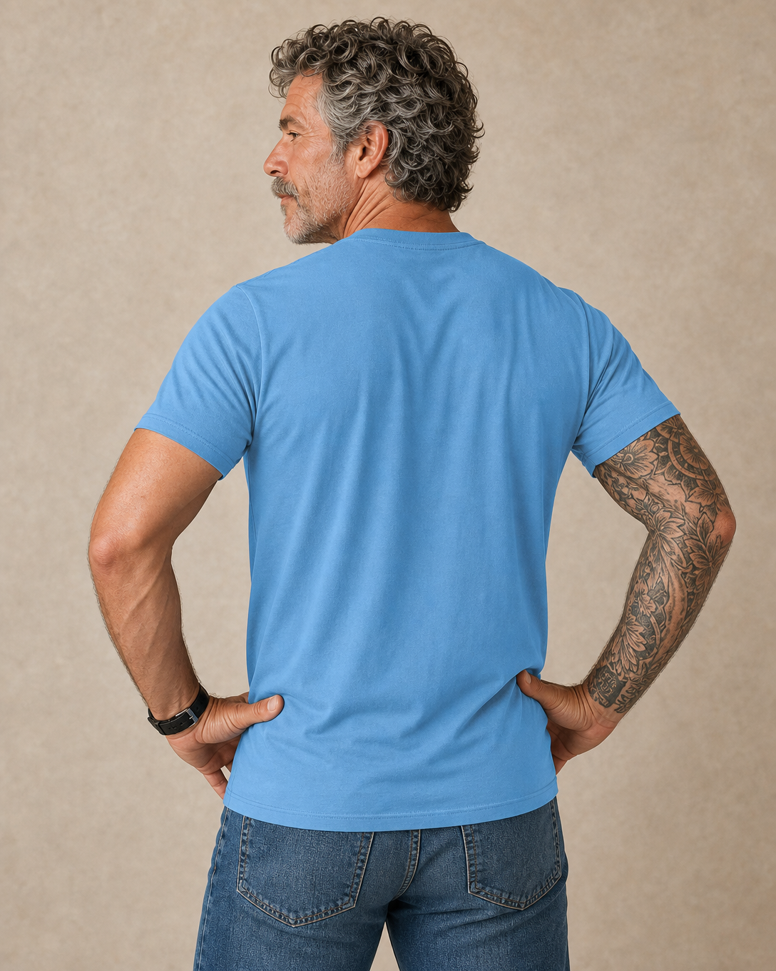Old Man Riding Cycling Funny Print Bike Graphic Tee