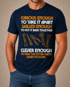 Curious Mechanic Extra Parts Graphic Tee
