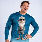 Legendary Old Man 3D Print Long-Sleeve Tee