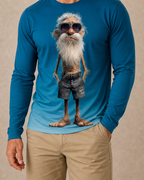 Legendary Old Man 3D Print Long-Sleeve Tee