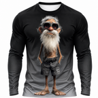 Legendary Old Man 3D Print Long-Sleeve Tee