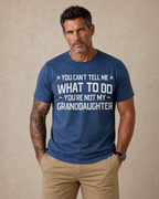 Granddaughter Rules Grandpa Sarcastic Graphic Tee