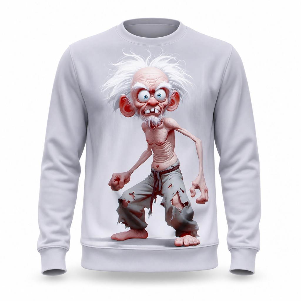 Legendary Old Man 3D Graphic Casual Crewneck Sweatshirt Gift