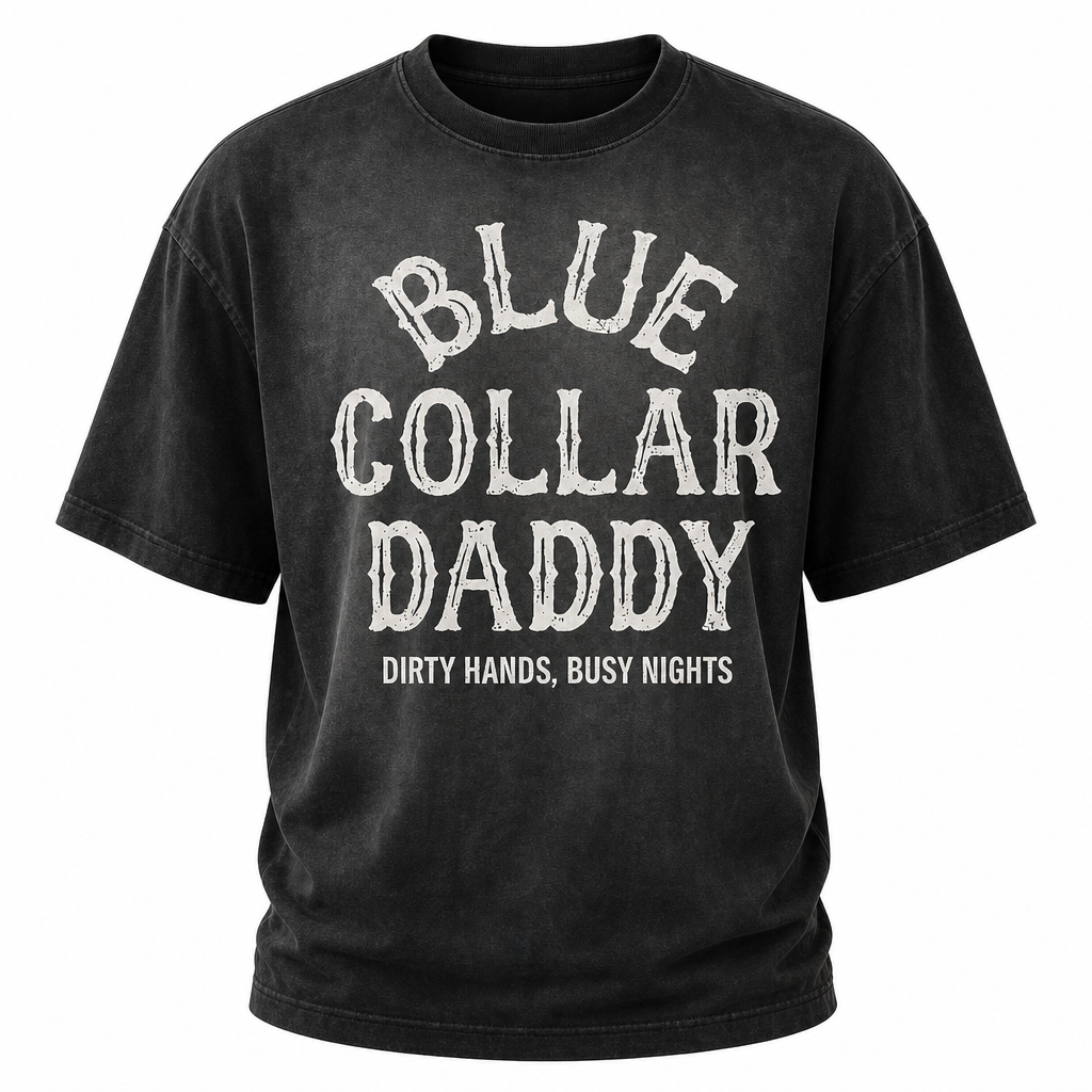 Hardworking Blue Collar Dad Graphic Tee