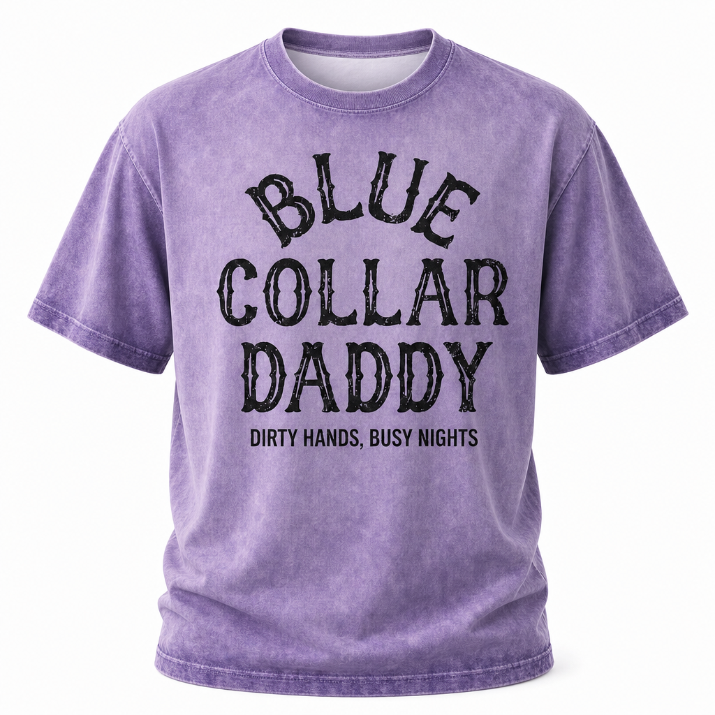 Hardworking Blue Collar Dad Graphic Tee