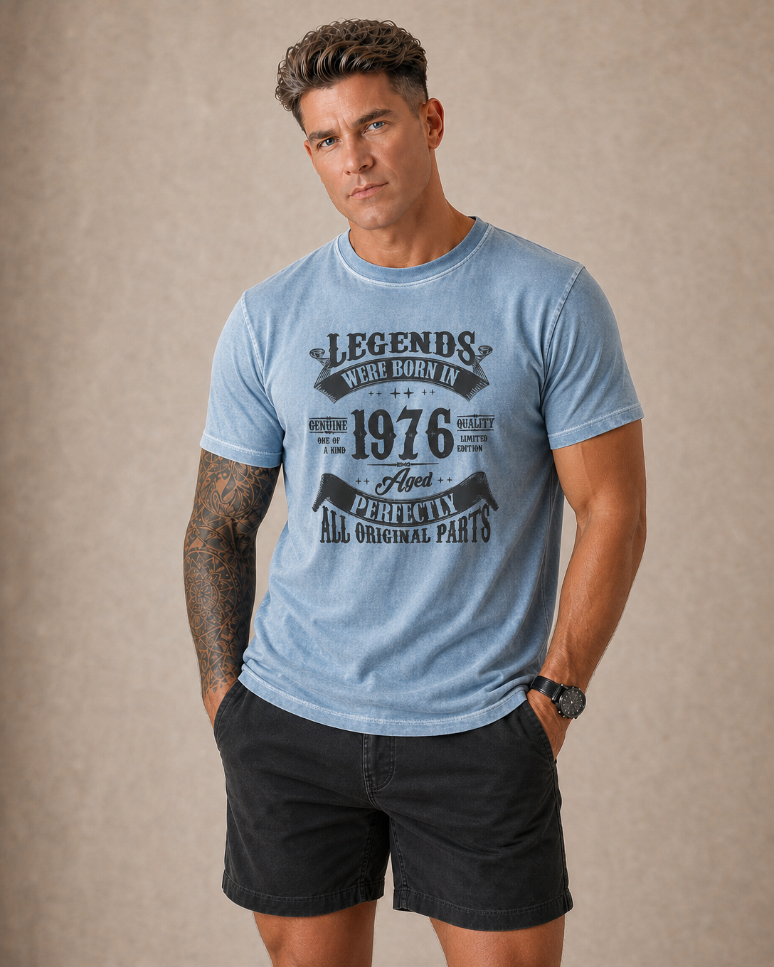 Modern Grandpa Humor Graphic Tee Shirt