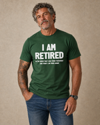 Retired Tired Again Funny Statement Shirt
