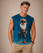 Legendary Old Man 3D Print Sleeveless Tee
