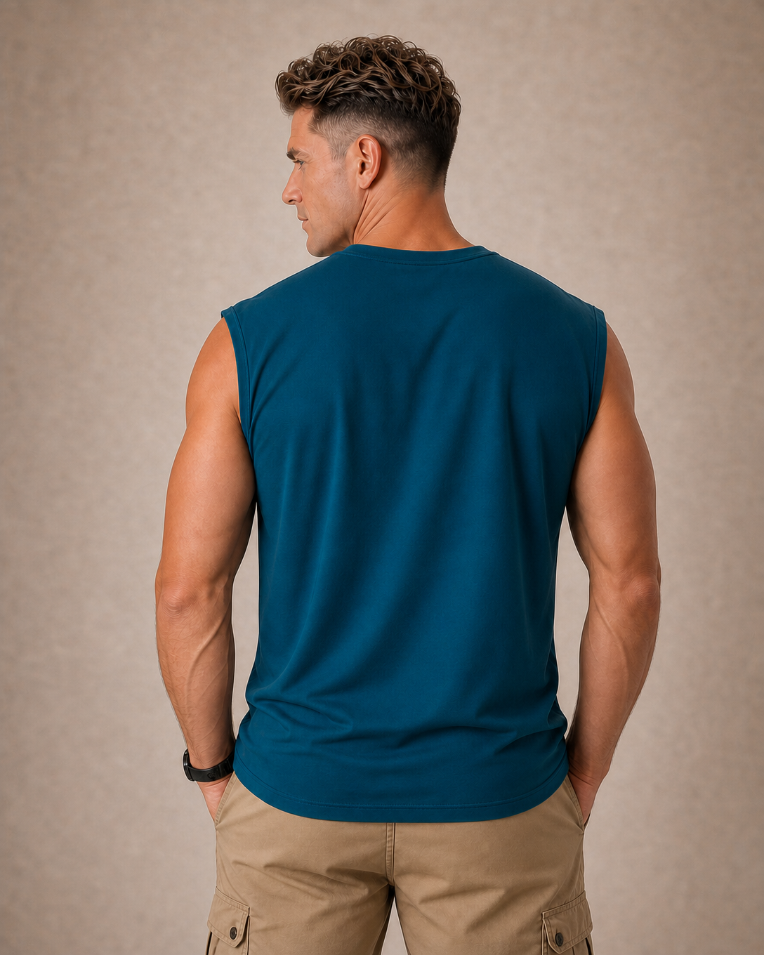 Legendary Old Man 3D Print Sleeveless Tee