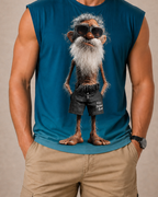 Legendary Old Man 3D Print Sleeveless Tee