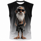 Legendary Old Man 3D Print Sleeveless Tee