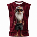 Legendary Old Man 3D Print Sleeveless Tee