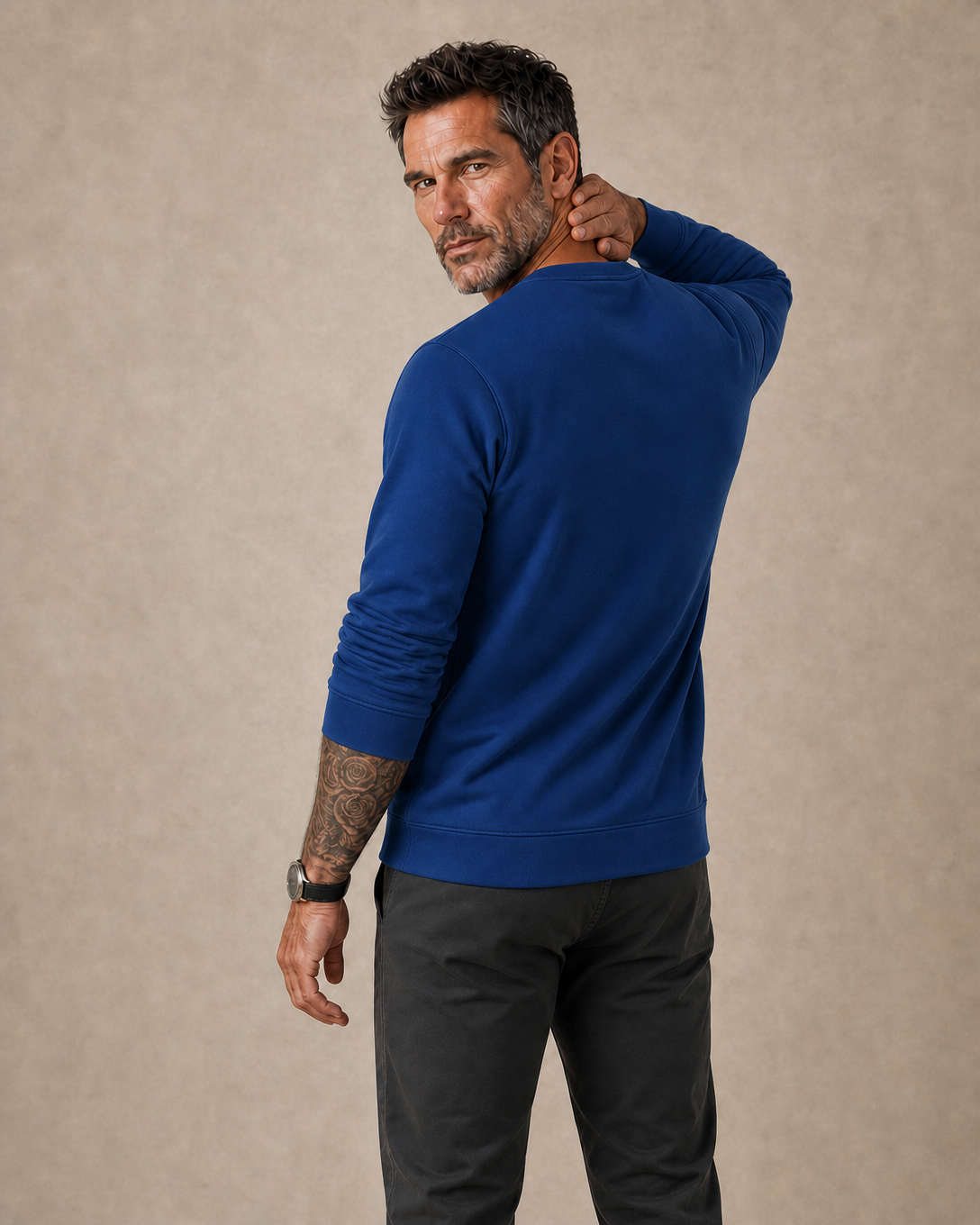Funny Grumpy Old Man Casual Graphic Crewneck Sweatshirt Gift