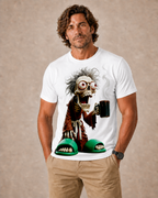 Funny Exaggerated Skull Graphic Tee